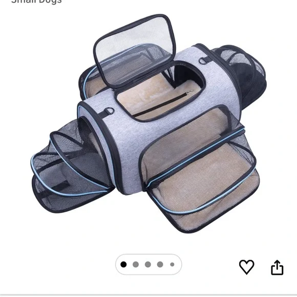 Expandable Gray Pet Carrier TSA Approved