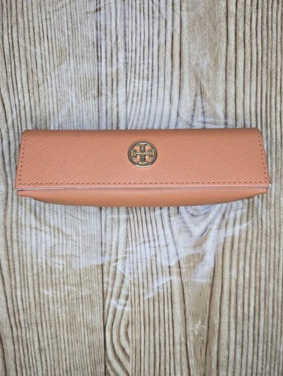 Tory Burch Burnt Orange Small Eyeglass Case