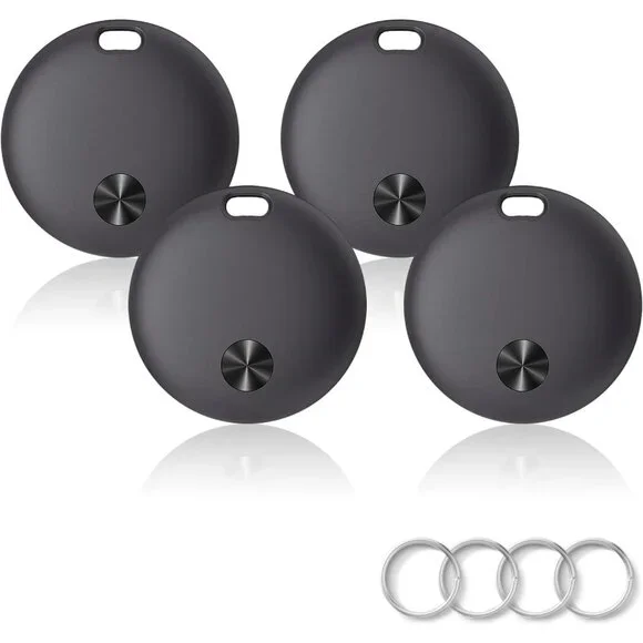 Air Tracker Tags 4 Pack Bluetooth Works with Apple Find My APP (iOS Only) Smart
