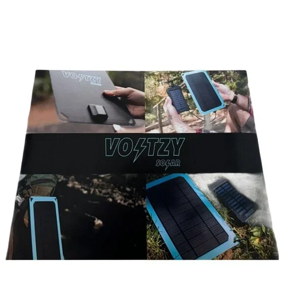 Voltzy USB Solar Panel - On the Go power w/ 3-way USB cable