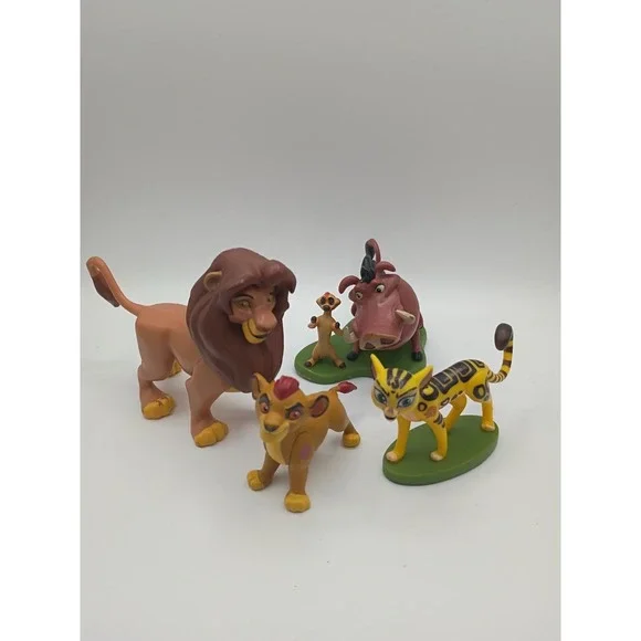 Lot 4 Disney LION GUARD‎ Lion King PVC Toy Figures Cake Toppers Disney Store
