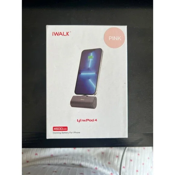iWalk iPhone docking battery in pink