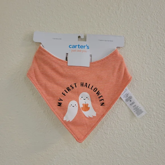 Carter's My First Halloween Bib with Ghosts
