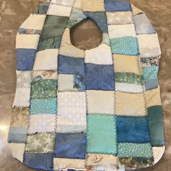 NWOT. Hand Crafted Quilted Reversible Baby Bib. $12 ea or 3/$25