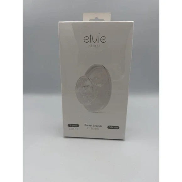 Elvie Stride 24mm Breast Shields 2 Pack Replacement Flanges BPA Free New (1 Box)