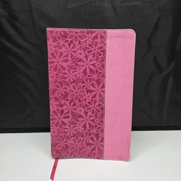 NIV Adventure Bible Kids Pink Italian Duo-Tone Floral ZONDERVAN