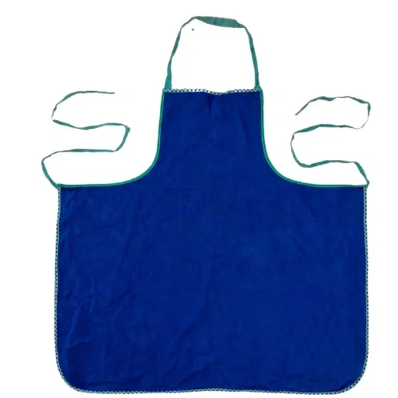 Kids APRON Art Smock Cooking Apron Child Boys Unisex Baking Cover Up blue green