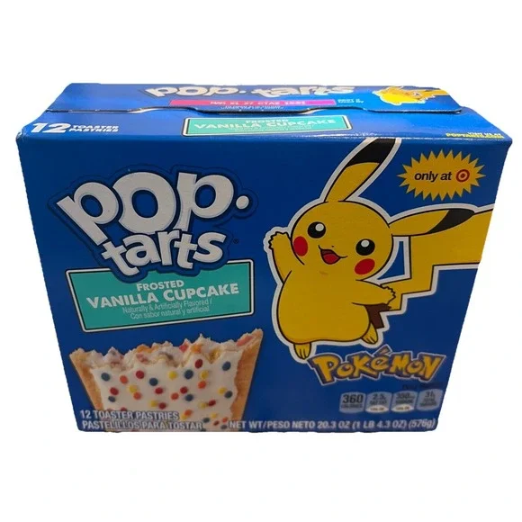 New 2026 Target Exclusive Pokemon 30th Anniversary Vanilla Cupcake Pop Tarts