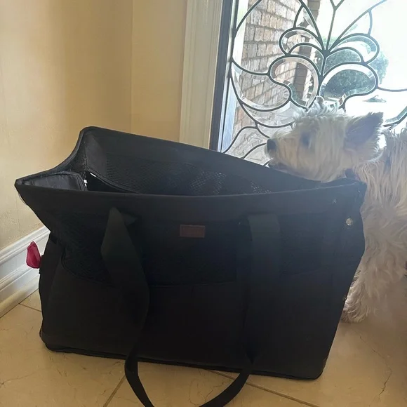 Black Dog Carrier Travel Bag