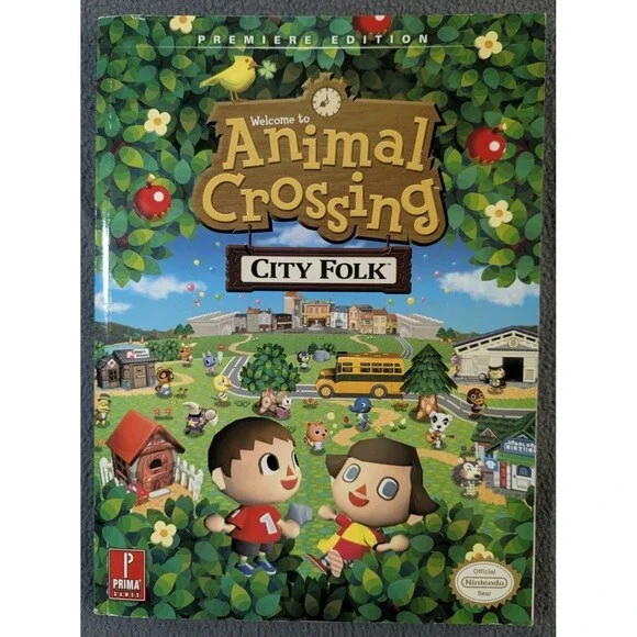 Animal Crossing: City Folk Prima Premiere Edition Strategy Guide! With Poster