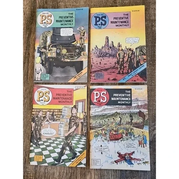 PS‎ The Preventive Maintenance Monthly Magazine Lot 1988 (4) GOOD