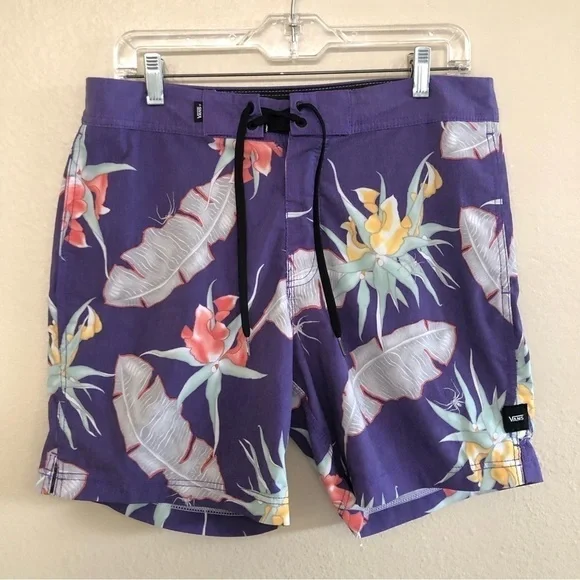 VANS Off The Wall Men’s Arachnafloria Floral Stretch Board Shorts Size 32