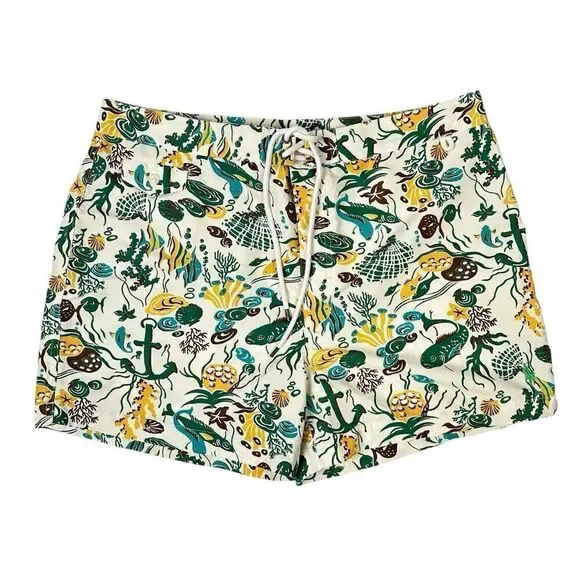 Polo Ralph Lauren Swim Trunks Men’s 34 Coral Reef Print NWT Rare 4” Inseam