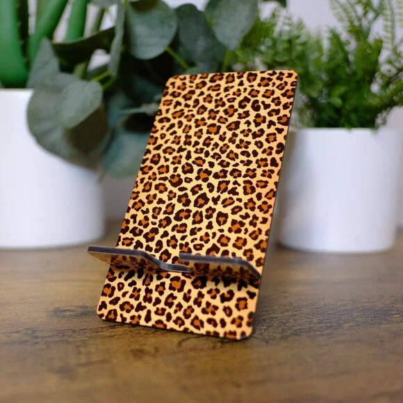 Handmade Cellphone Stand/Dock, Animal Print, iphone, samsung, android, gift