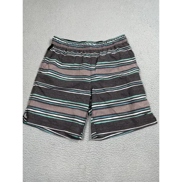 Speedo Mens Size S Striped Swim Trunks