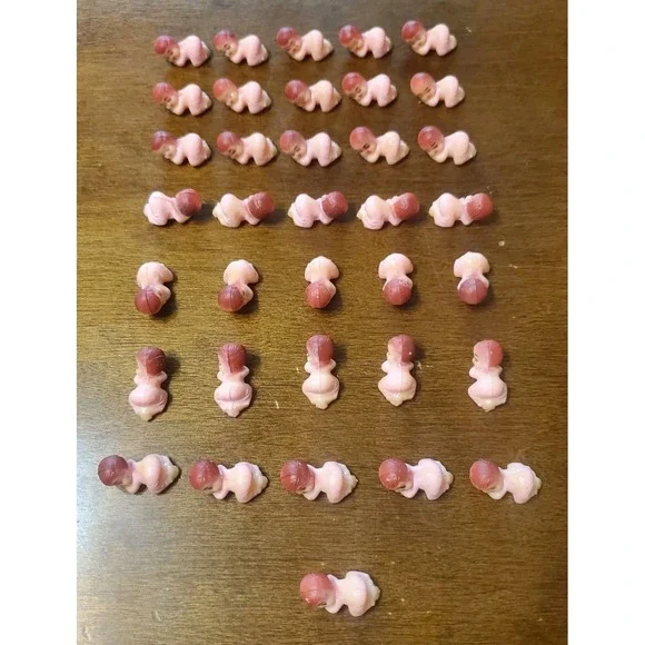 Lot 36 Mini Sleeping Babies Baby Shower Cake Topper Treat Bag Party Decor