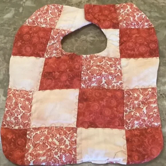 NWOT. Hand Crafted Quilted Reversible Baby Bib. $12 ea. or 3/$25