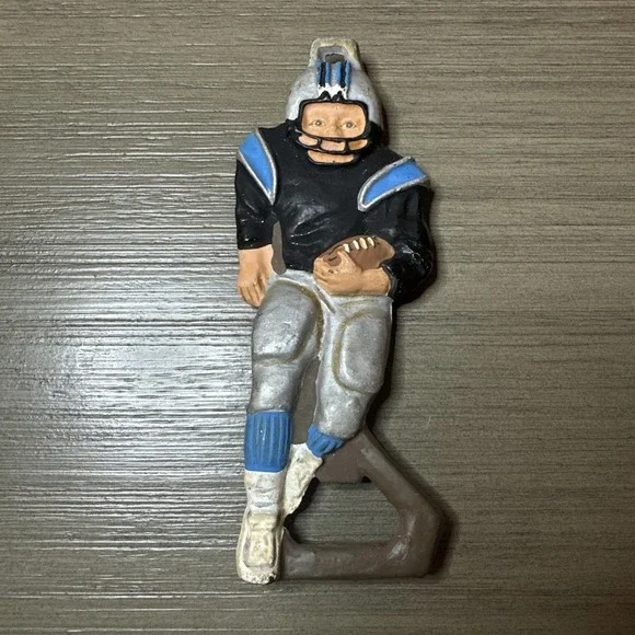 Vintage Carolina Panthers Topper Poppers Cast Iron Bottle Opener NFLP