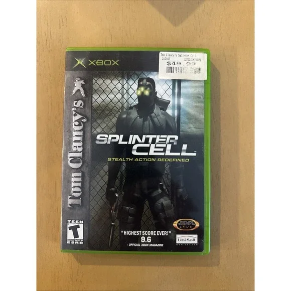 Tom Clancy's Splinter Cell (Microsoft Xbox, 2002) With Manual!