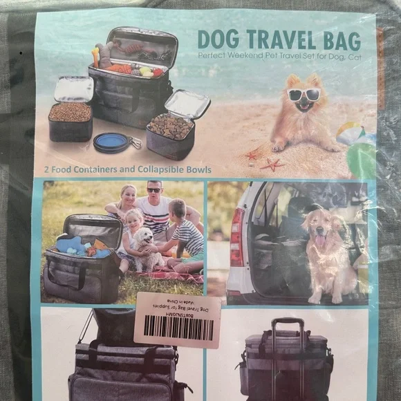 Dog Travel Bag/ Insulated Duffle Bag. NWT.