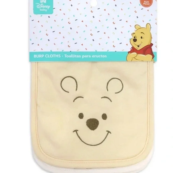 Disney Winnie the Pooh Burp Cloth 3 Pak