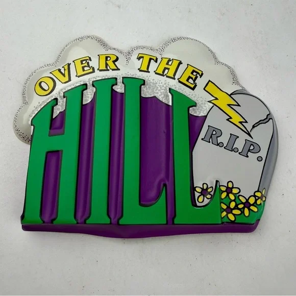 New Pop Tops Bakery Crafts Vintage Cake Topper Over the Hill