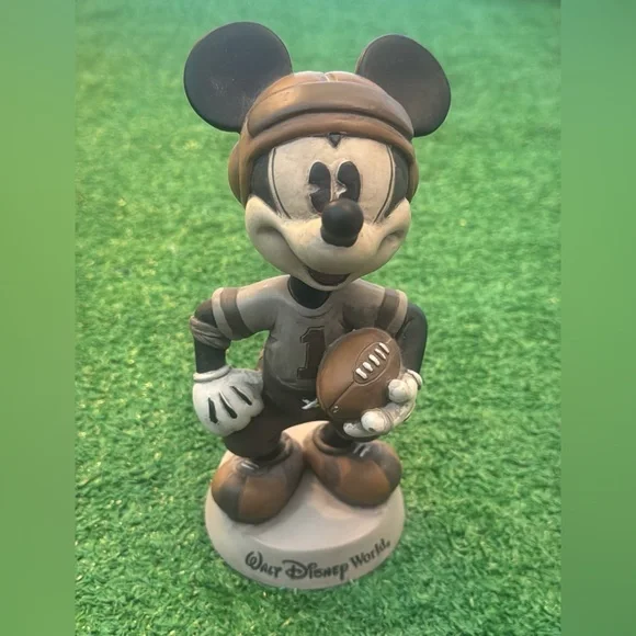Disney Mickey Mouse Football Cake Topper - Brown and Black