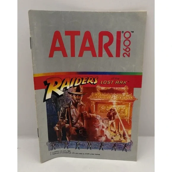 Atari‎ 2600 Raiders of the Lost Ark Instruction Manual ONLY Original
