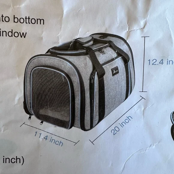 Pet Carrier for Dogs - Gray