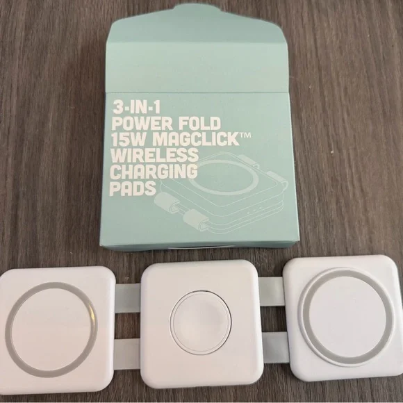 3-in-1 Power Fold 15W Magclick Wireless Charging Pads