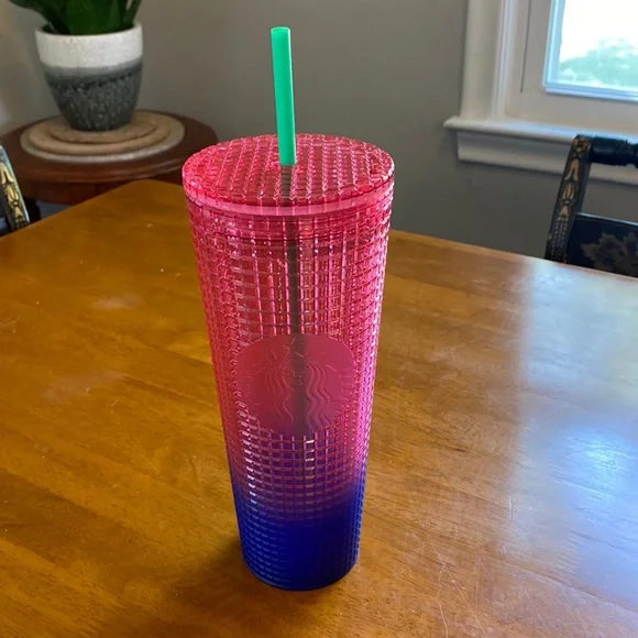 Starbucks Tumbler Summer 2022 Pink Purple Blue Sparkle NEW NWT