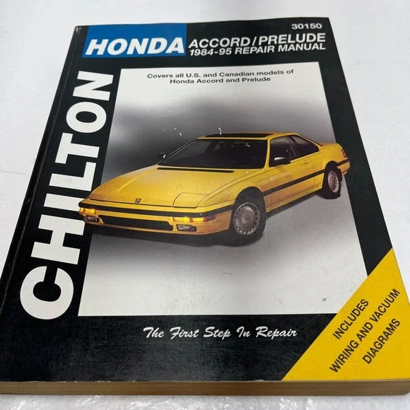 Chilton Repair Manual Honda Accord Prelude Care Shop Manual 30150 1984 to 1995