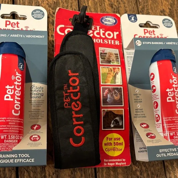 2 Pack & Holster The Company of Animals PET Corrector Dog Trainer 1.58 Oz