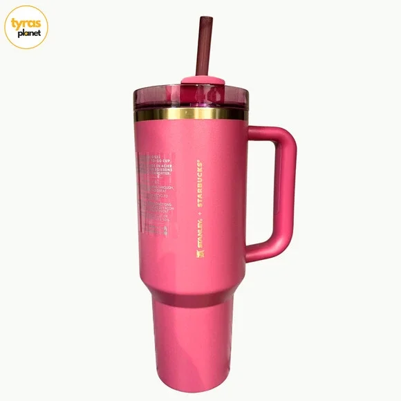 Starbucks x Stanley‎ 2024 Holiday Glitter Pink Wicked Quencher 40 oz - NEW