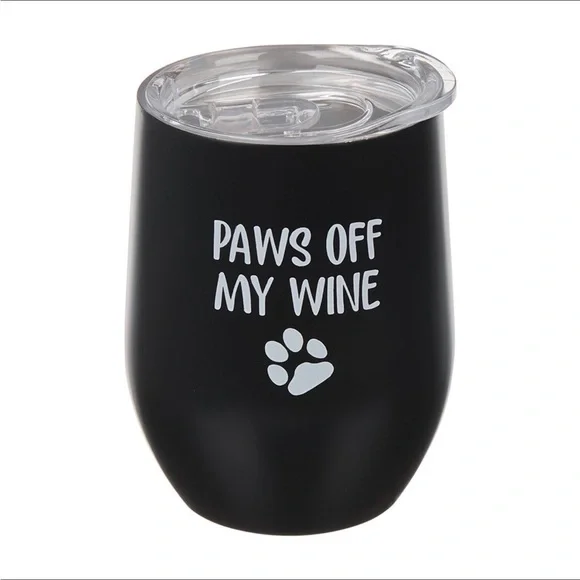 PAWS OFF MY WINE STEMLESS TUMBLER