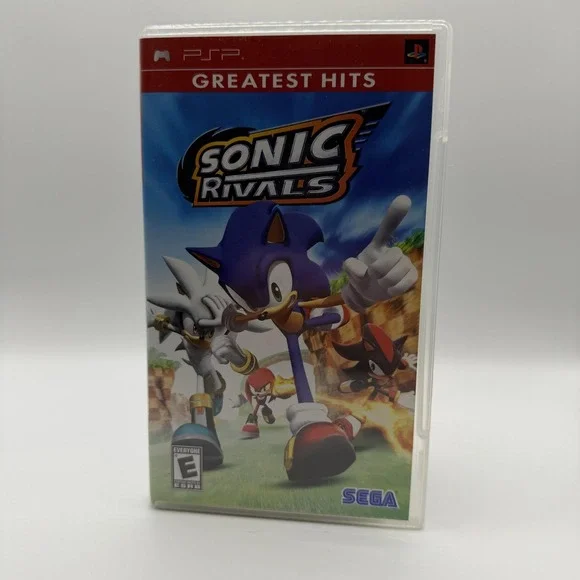 Sonic Rivals Sony PSP Game E SEGA NTSC-U/C Greatest Hits Disc Case Manual