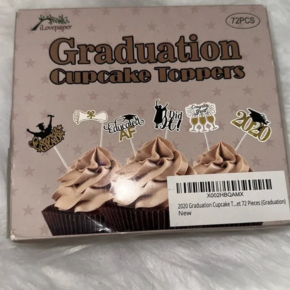 Cupcake toppers for 2020 Graduation party 🎓 & Beyond Cardboard Congrats NEW