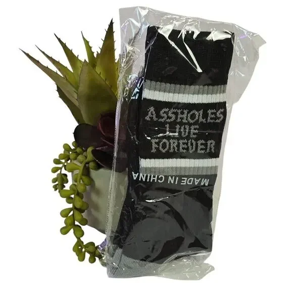 ALF Unisex Socks Black/Grey/White NWT