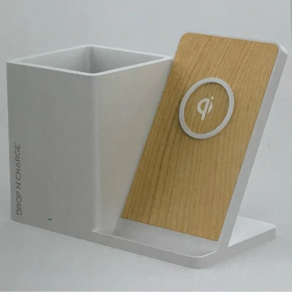 NEW Wireless Charging Stand Desk Organizer Drop N' Charge by Rejuice