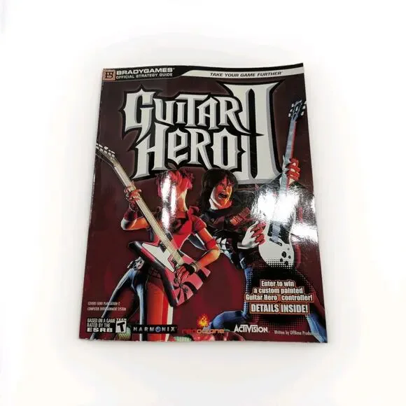 BradyGames Guitar Hero II Official Strategy Guide Rare OOP Complete‎ Song Tips
