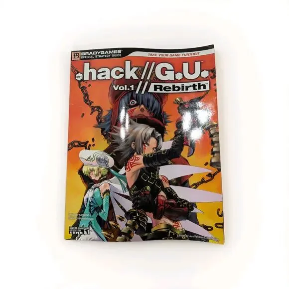 🔥 .hack G.U.‎ Vol. 1: Rebirth–Official BradyGames Strategy Guide Rare (PS2)