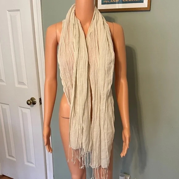 Elegant Cream Scarf