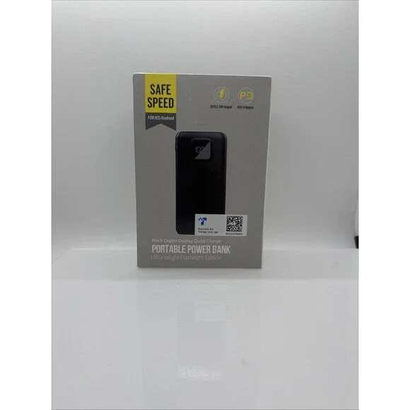 Portable Quick Charger Power Bank 40000mAh 30W QC 4.0 Flashlight LED Display NEW
