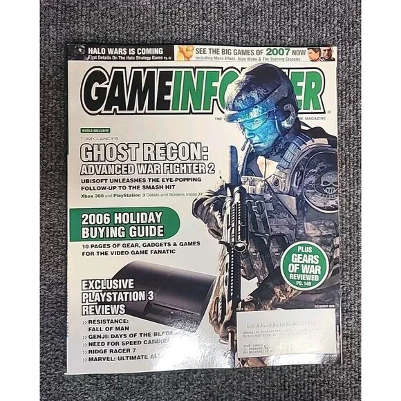 Vintage Game Informer Ghost Recon #164 December 2006 Stragety Guide