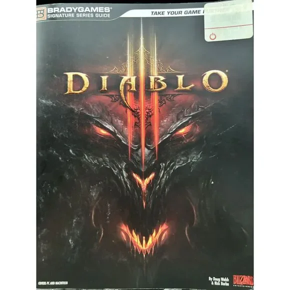 Diablo 3 III Brady‎ Games Official Signature Series Strategy Guide for PC & Mac