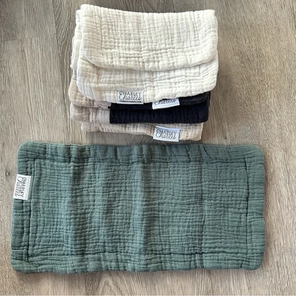 4 Charley Charles Burp Cloths