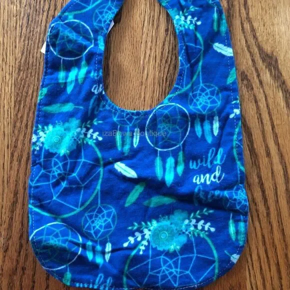 Wild and Free Bib (2) BIB1362 Handmade NWT Boutique