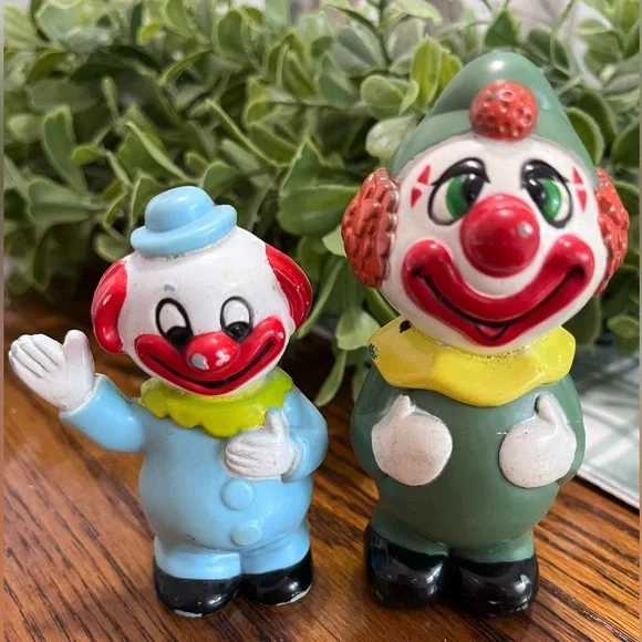 1960’s Happy Circus Clown Figures‎ Hong Kong Cake Topper Decoration Toy