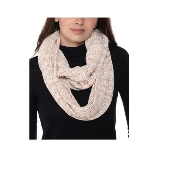 Bundle of 3 items scarf,Jenni Twisted Sherpa Cowl, Steve Madden Stripe Knit