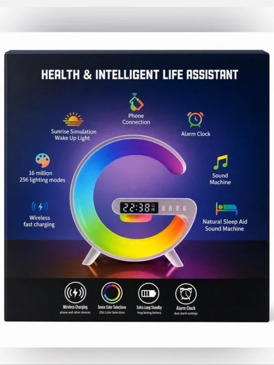ENERG G6 Sunrise LED Alarm Clock - Multicolor Ring